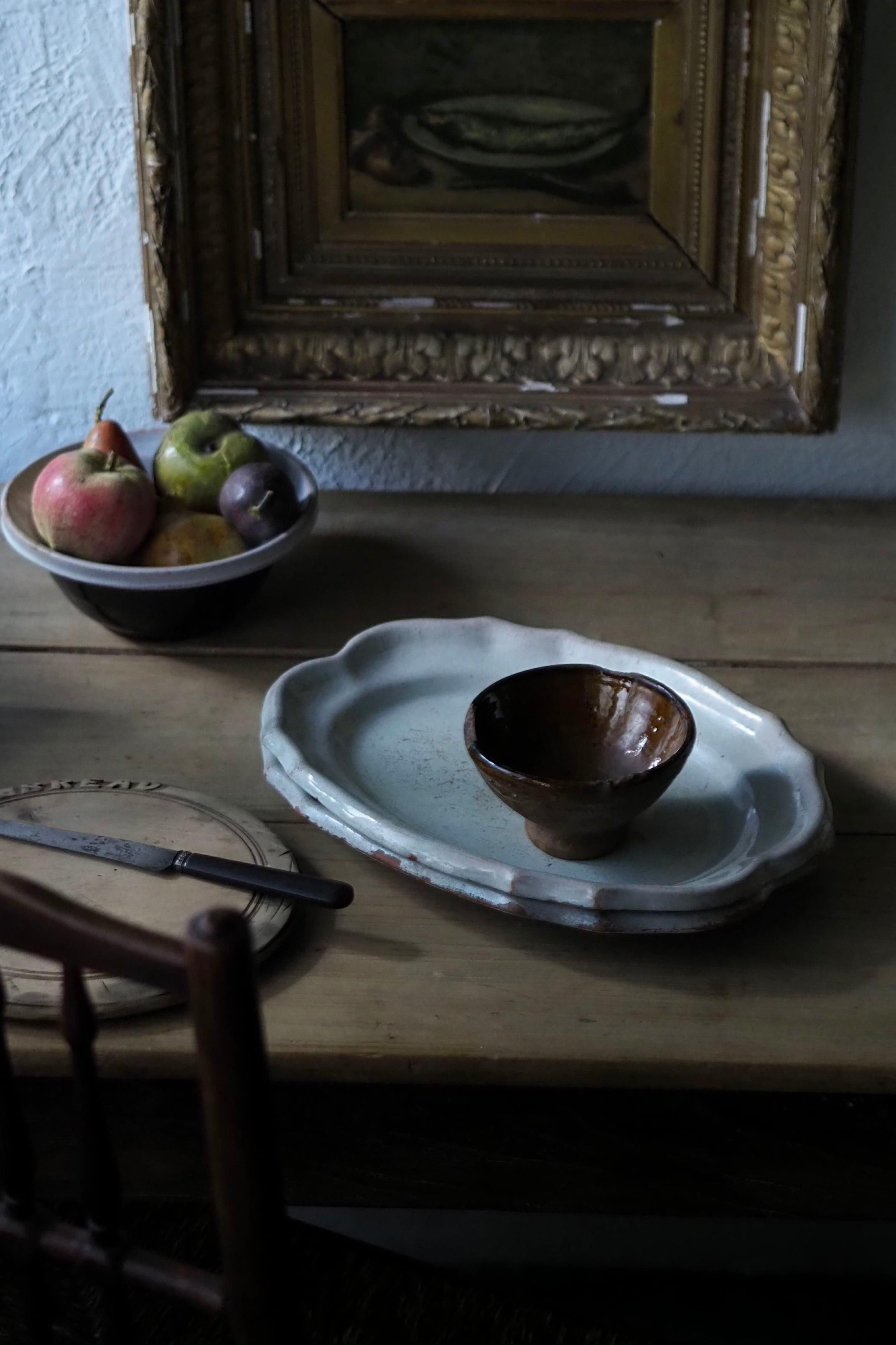 南仏の飴色陶器ボウル-antique pottery bowl | アンティーク