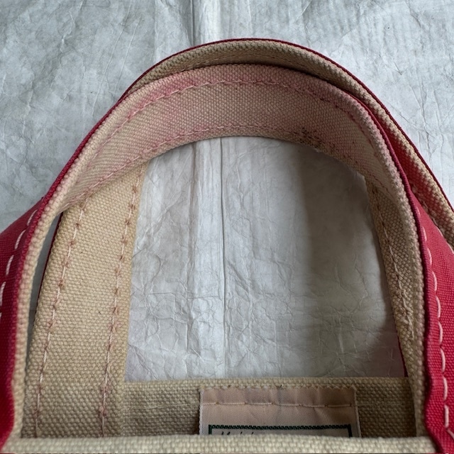 L.L.Bean トートバッグ ボートアンドトート 70s ローズレッド ギザタグ ミディアム コットンキャンバス ヴィンテージ 画像8