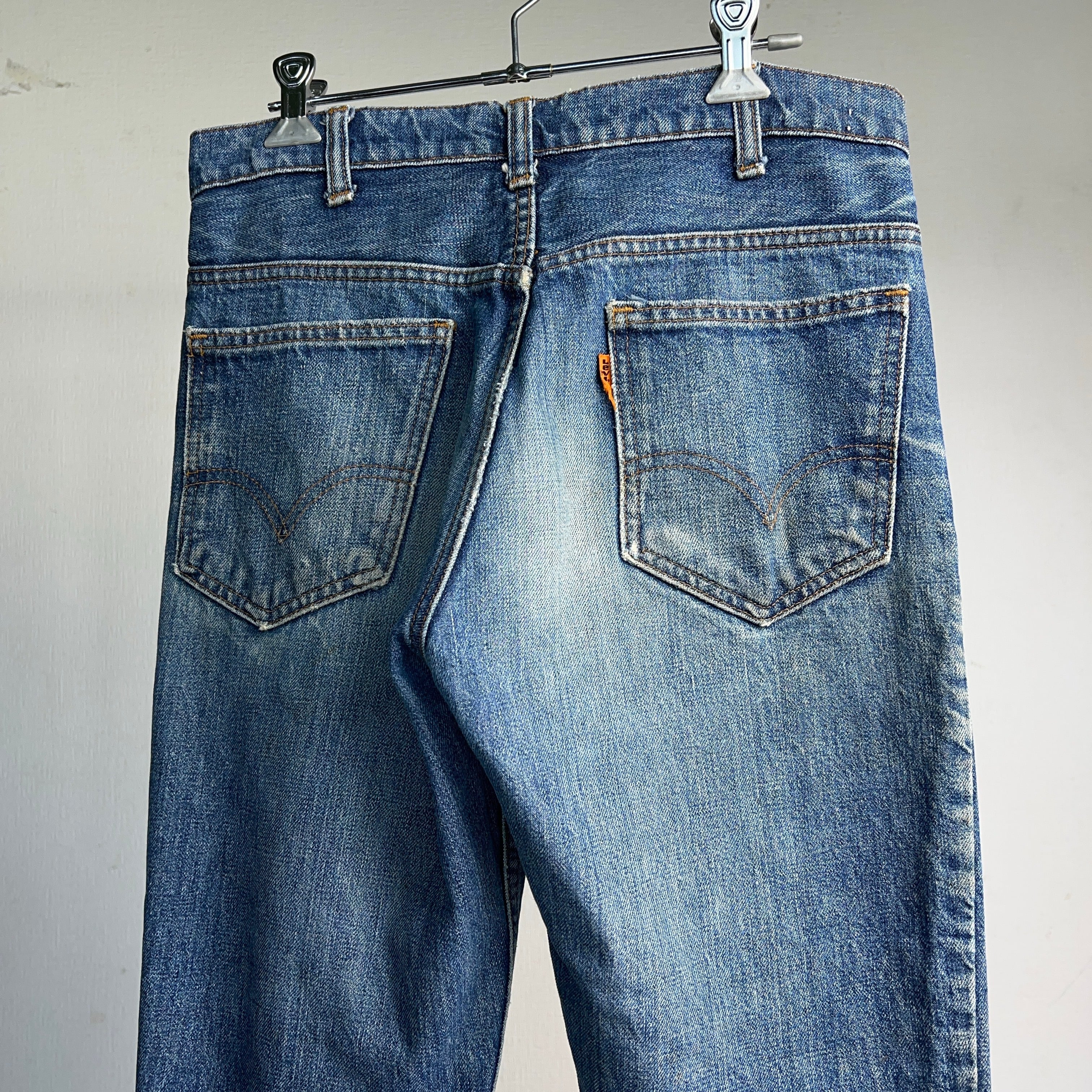 70s 80s levi's 646 フレアデニムパンツ　ベルボトム　襤褸 1970's Levi's 646-0217 FLARE DENIM PANTS W30.5 70年代 リーバイス