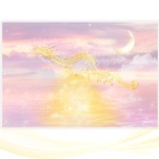 金龍と月と太陽・龍神カード／ドラゴン・スピリチュアル・高次のエネルギー（ch.032L)