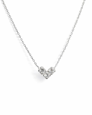 gentle v heart necklace