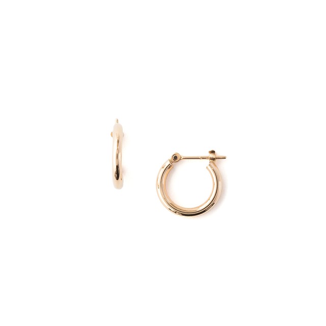 プレーンフープピアス2x13mm/K10YG