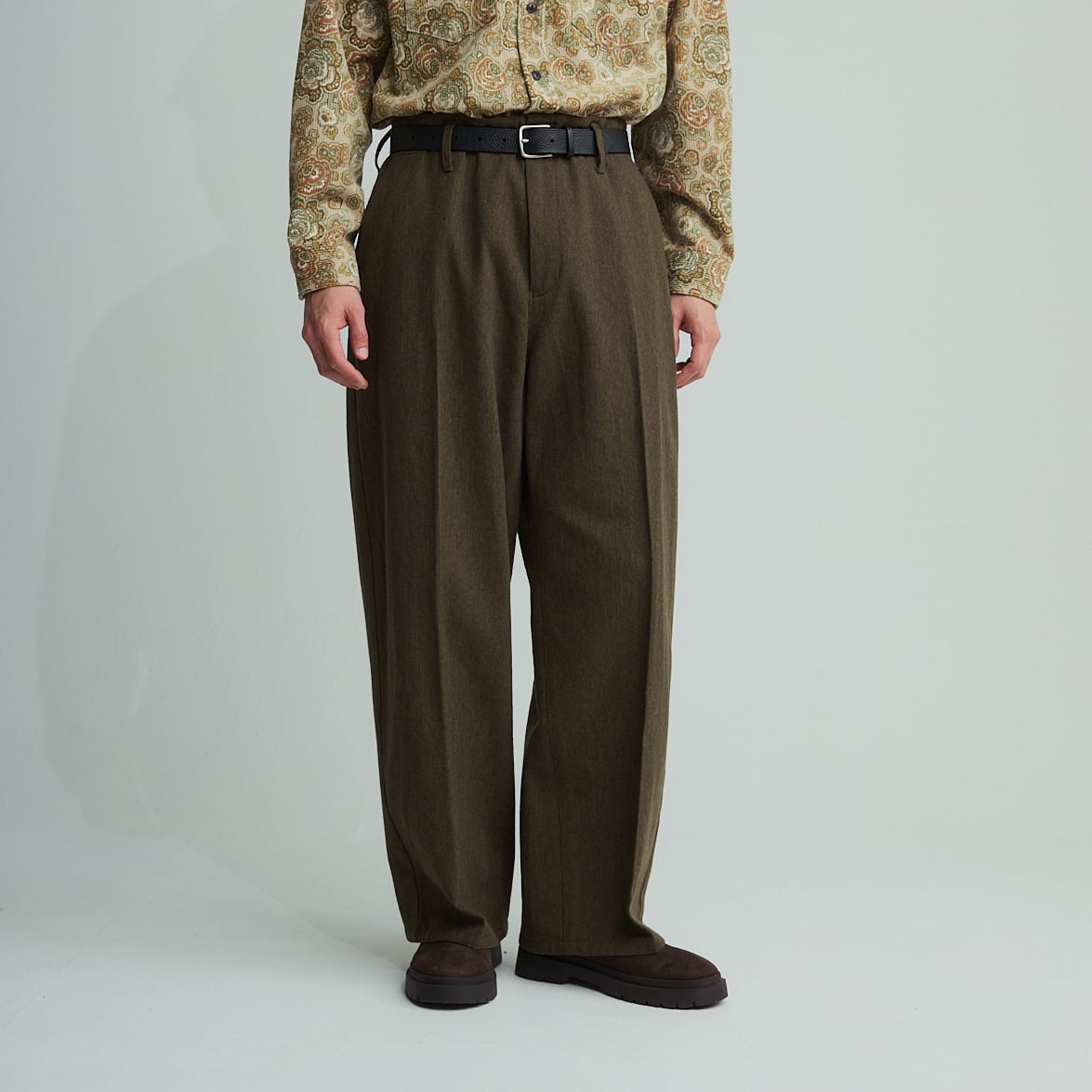 WOMEN'S】W/CTTN ARMY TWILL BAGGY PT / ウール綿アーミーツイルバギー
