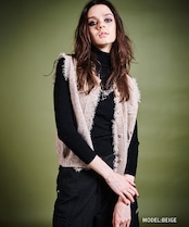 COOLA MADメランジニットベスト (BEIGE) CQ-47036