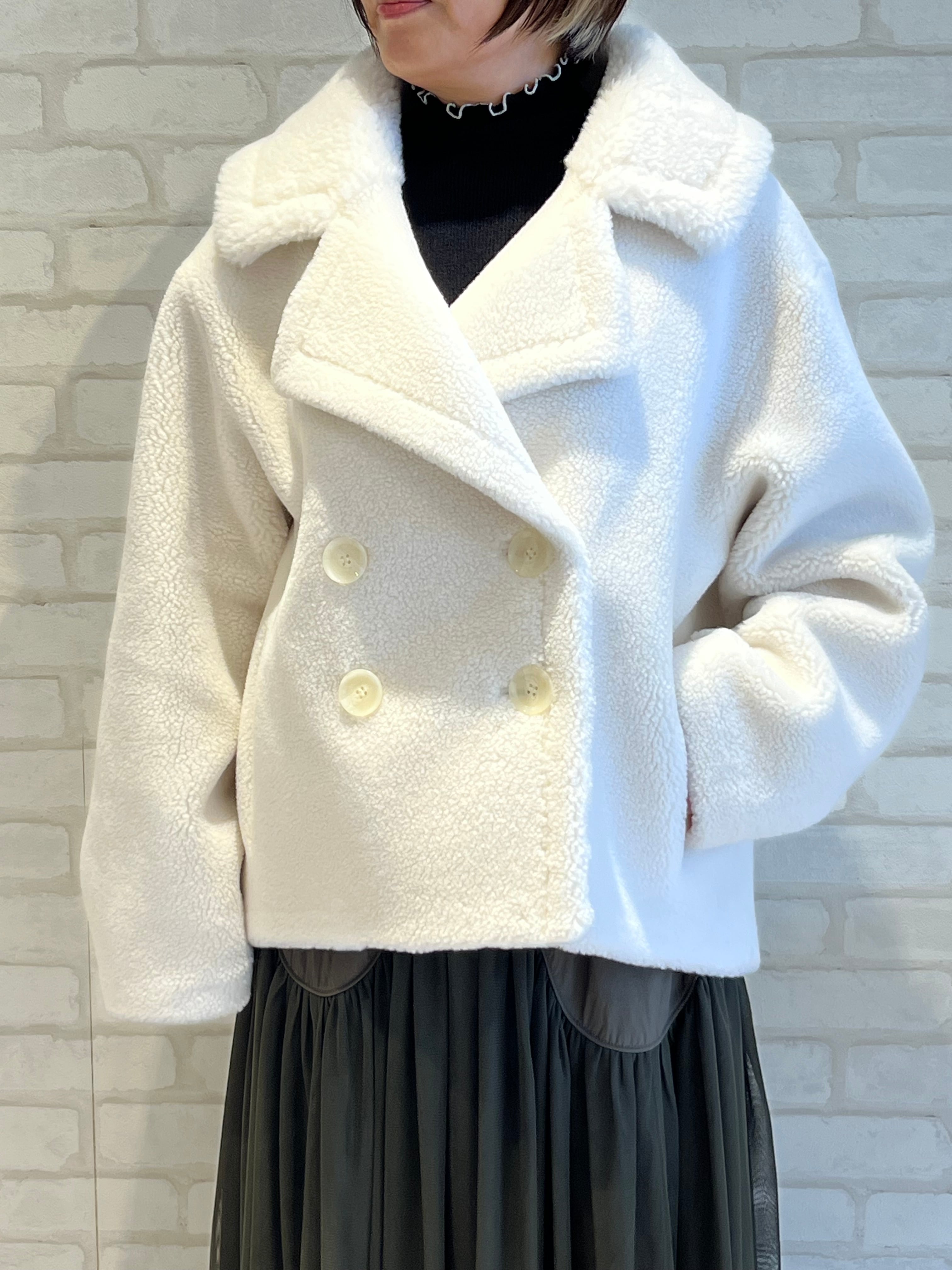 PASSIONE/546425/ボアショートPコート(オフホワイト) | QREEQ