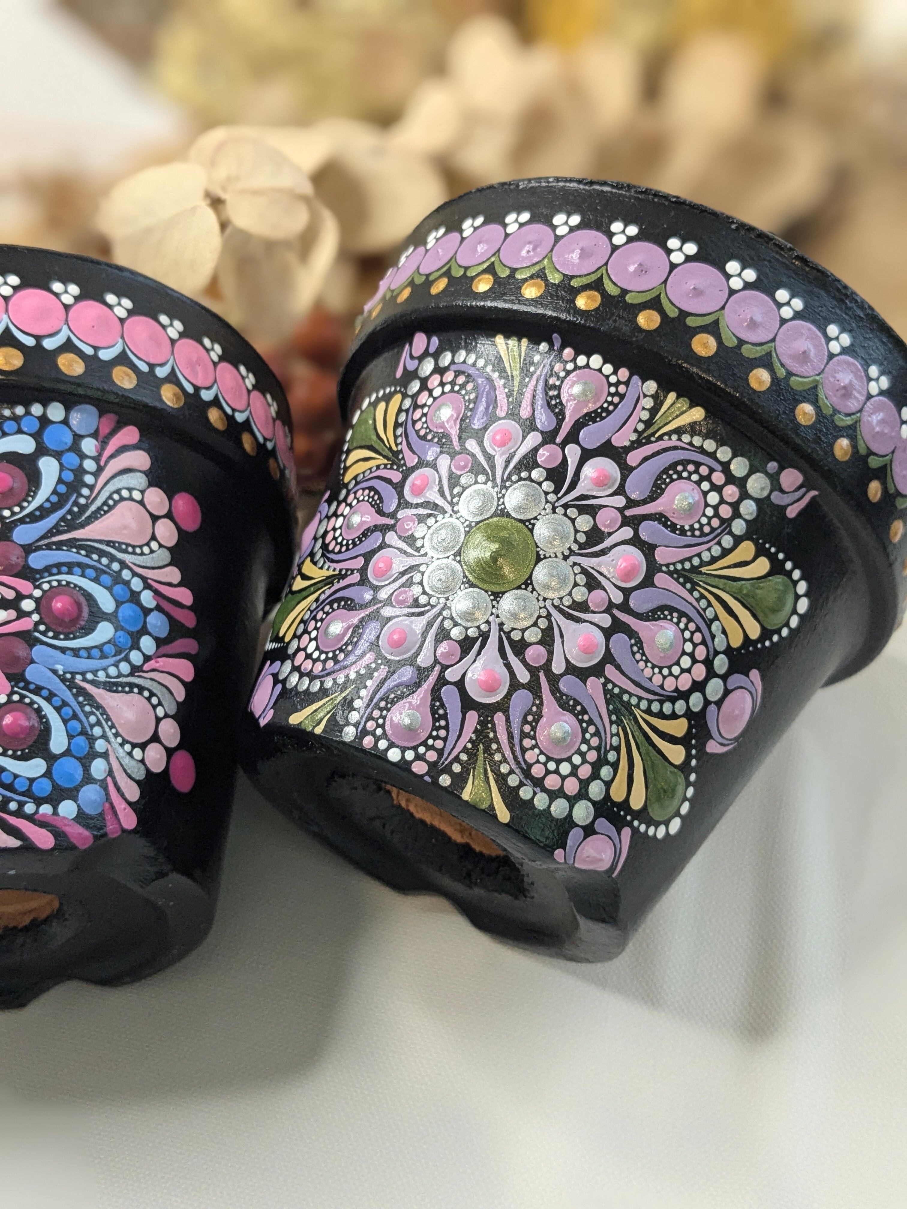 オーダー専用＊ドットマンダラアート＆鉢 セット 【公式通販】