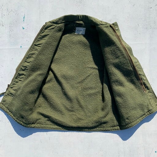 70's U.S.NAVY A-2 デッキジャケット 後期型 カーキ ALPHA社 DSA100-72