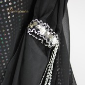 社交ダンス 衣装 スタンダード ドレス ワンピース パーティ衣装 女性用 レディース オールシーズン 黒 ブラック系 長袖 フロート 派手 キラキラ ファッション ドレスアップ パーティー衣装 結婚式 二次会 おしゃれ フェスティバル ステージ衣装 動きやすい 柔らかい 軽量 舞台芸術 演技用 ミニマル デザイン エレガント シルエット スカート ディテール