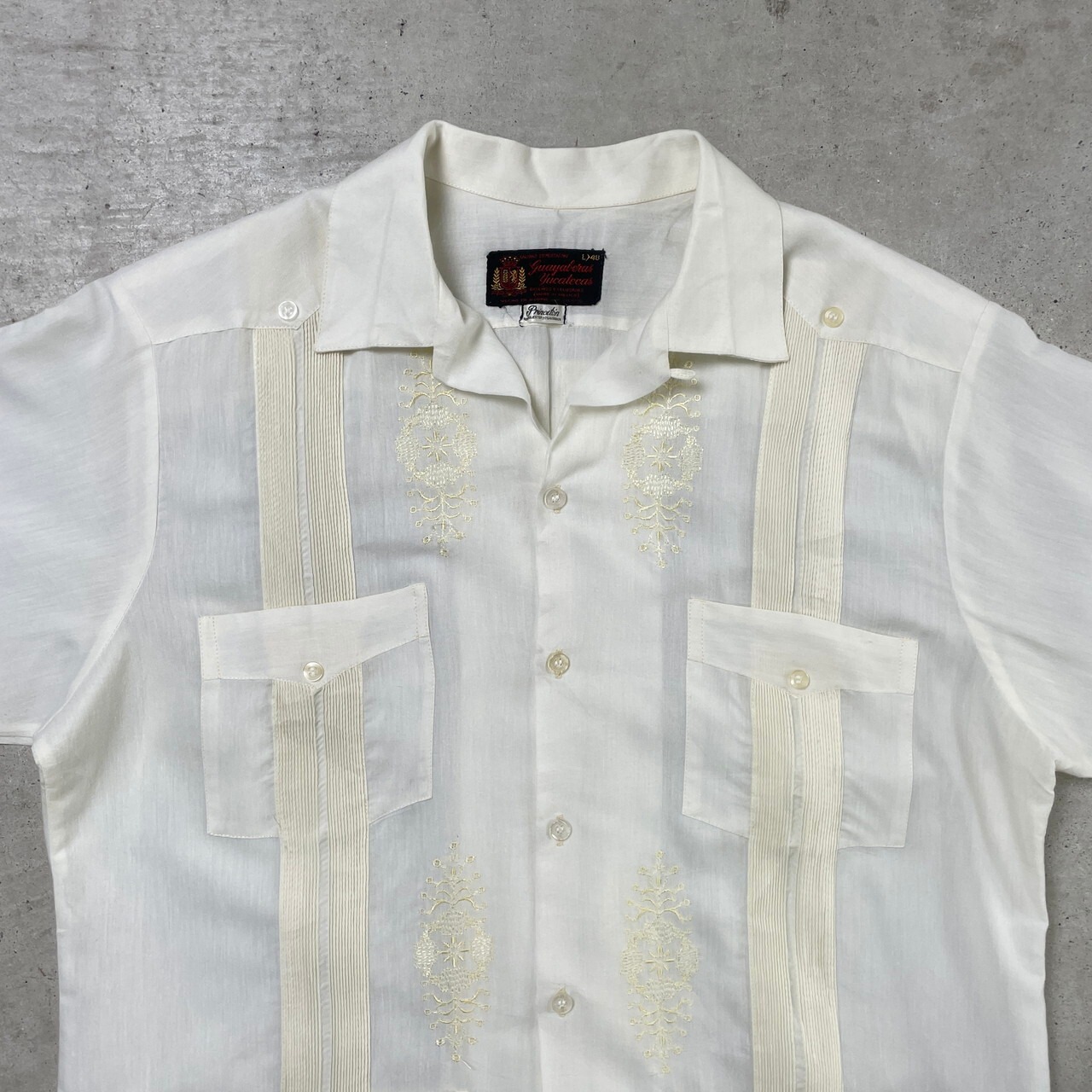 70年代~80年代 Guayabera Yucateca キューバシャツ メキシカンシャツ 