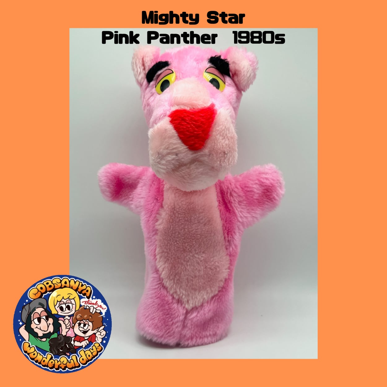 Mighty Star Pink Panther hand puppet 1980