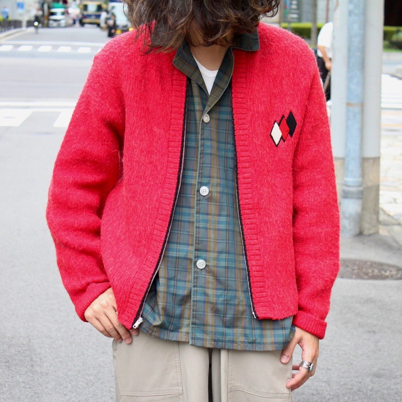 60s WELGRUME Zip-up Mohair Cardigan USA製 | VOLAR