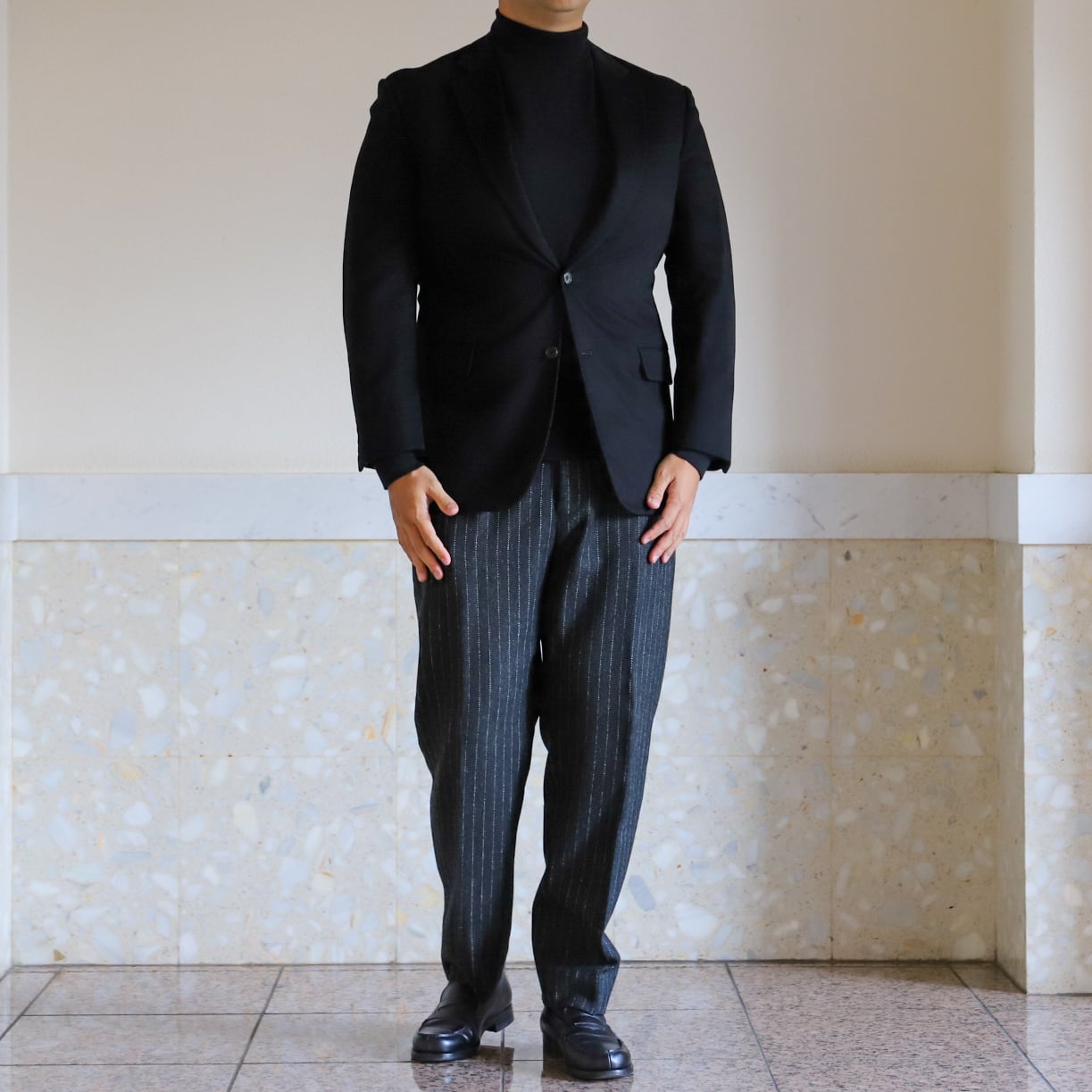 ブルックスブラザーズ ロロピアーナ ジャケット バルスターブルゾン L ネイビー ブルックスブラザーズ ロロピアーナ ジャケット バルスターブルゾン L