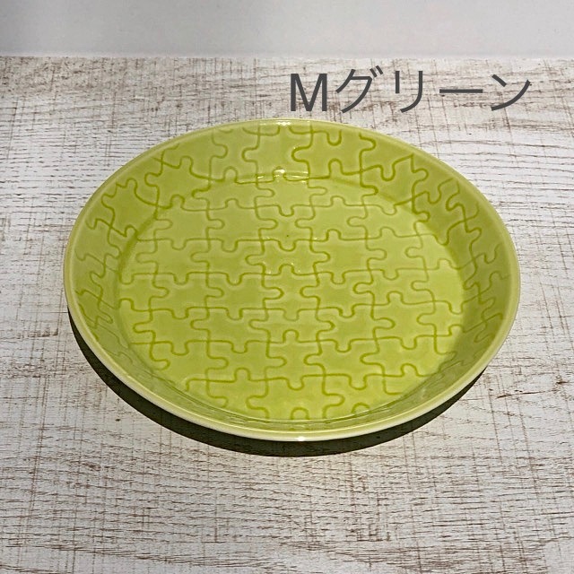 【波佐見焼】【中善】【パズル】【プレートM】16.5cm ジグソーパズル 取皿 ケーキ皿 波佐見焼 おしゃれ 大人　カラフル　かわいい
