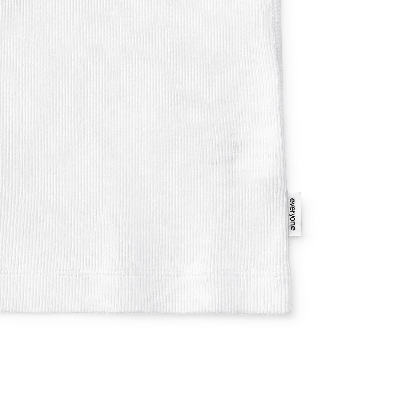 everyone 3P rib tank top (WHITE) | everyone