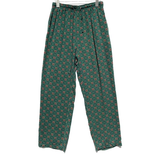 [SAG HARBOR] Vintage Ethnic Pattern Rayon Easy Pants [1980s-] Vintage Easy Pants