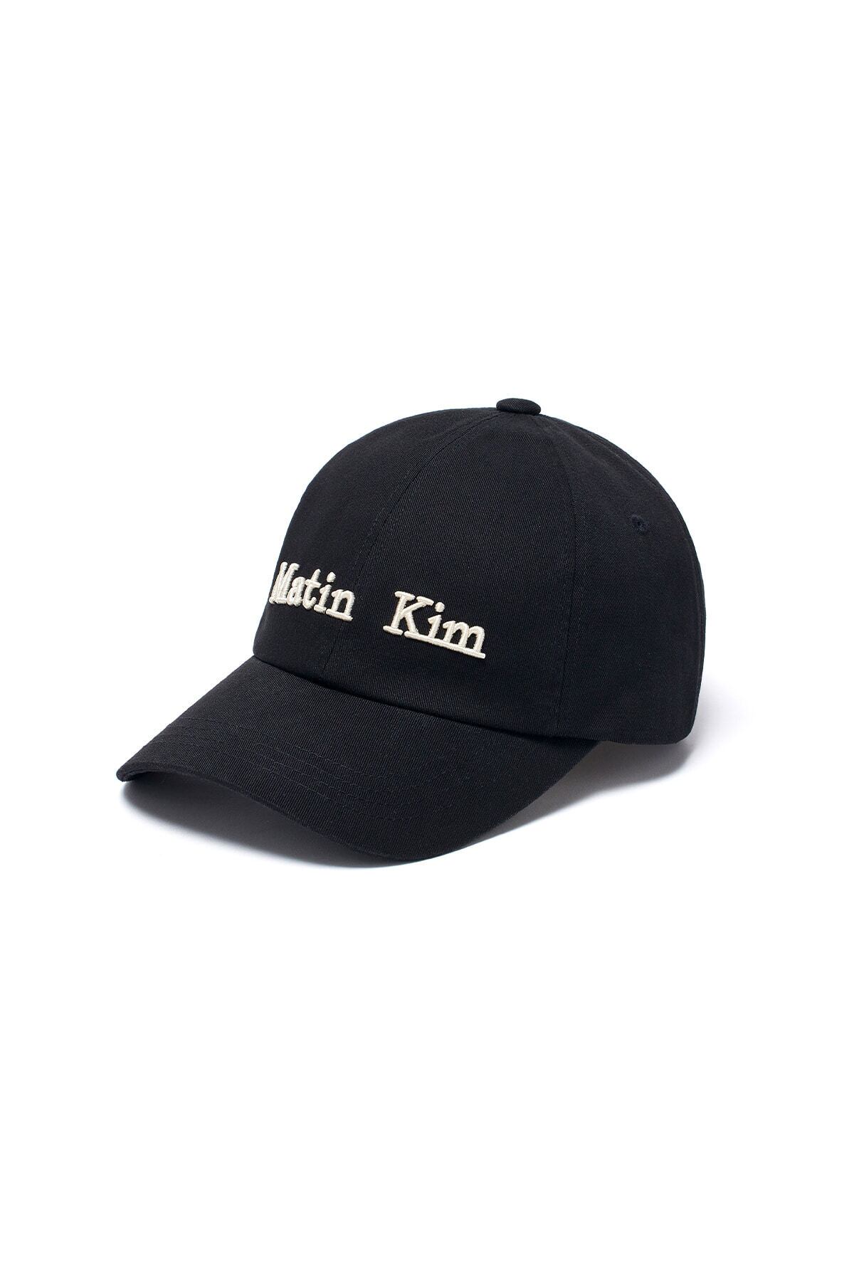 Matin Kim] MATIN CLASSIC LOGO BALL CAP IN BLACK 正規品 韓国