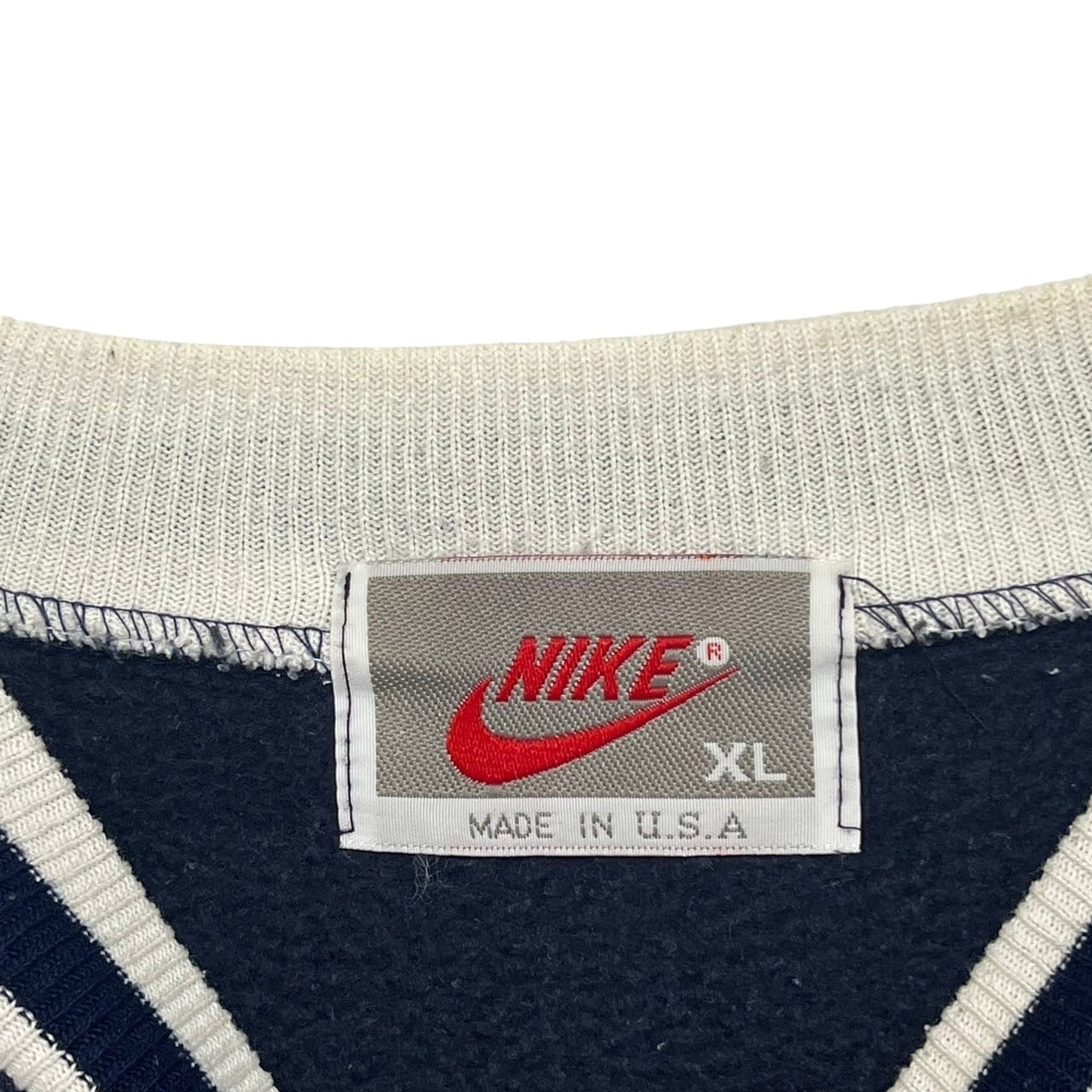 NIKE ナイキ スウェット センターロゴ レザーロゴ USA製 90s NIKE ナイキ スウェット センターロゴ レザーロゴ USA製 90s
