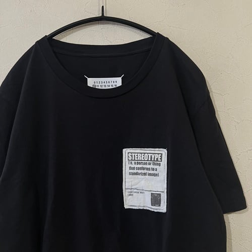 メンズ18ss メゾンマルジェラ 50 ステレオタイプ tシャツ stereo