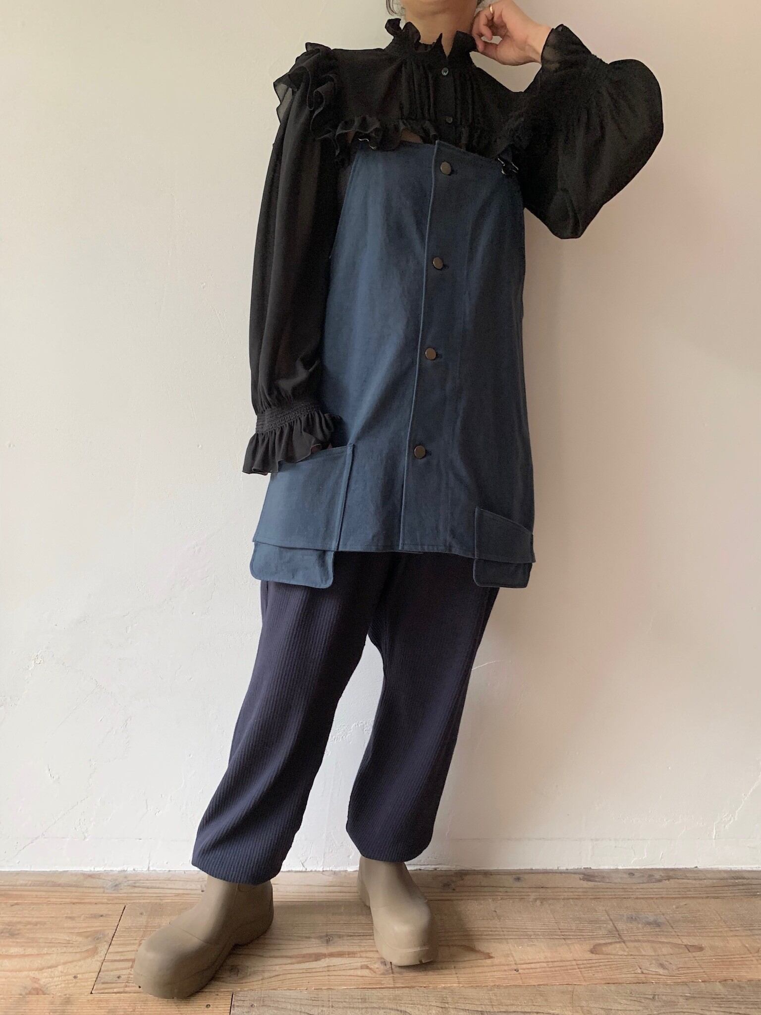 Cut overall/Navy | papier.official