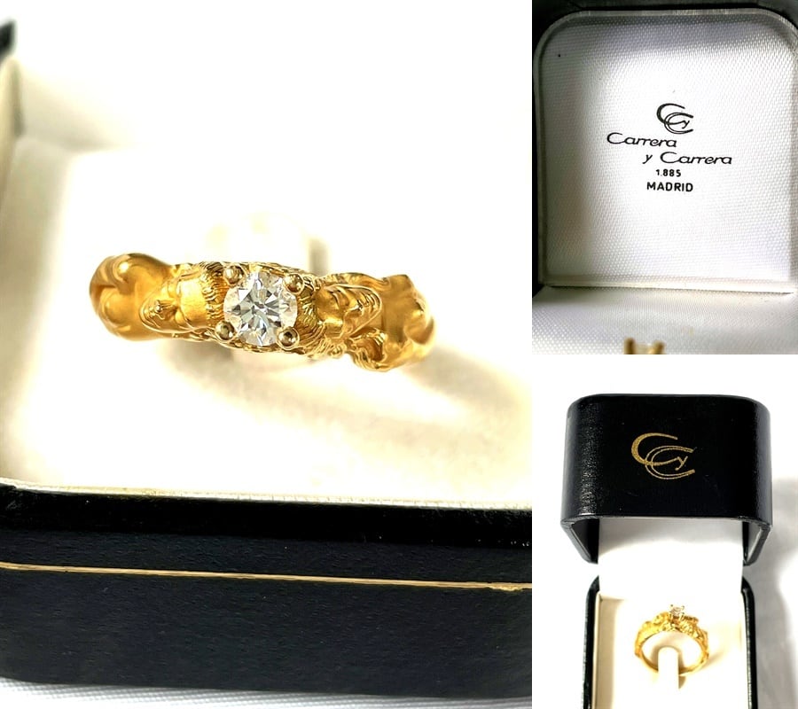Carrera y Carrera カレライカレラ アダム&イブ ダイヤモンド リング