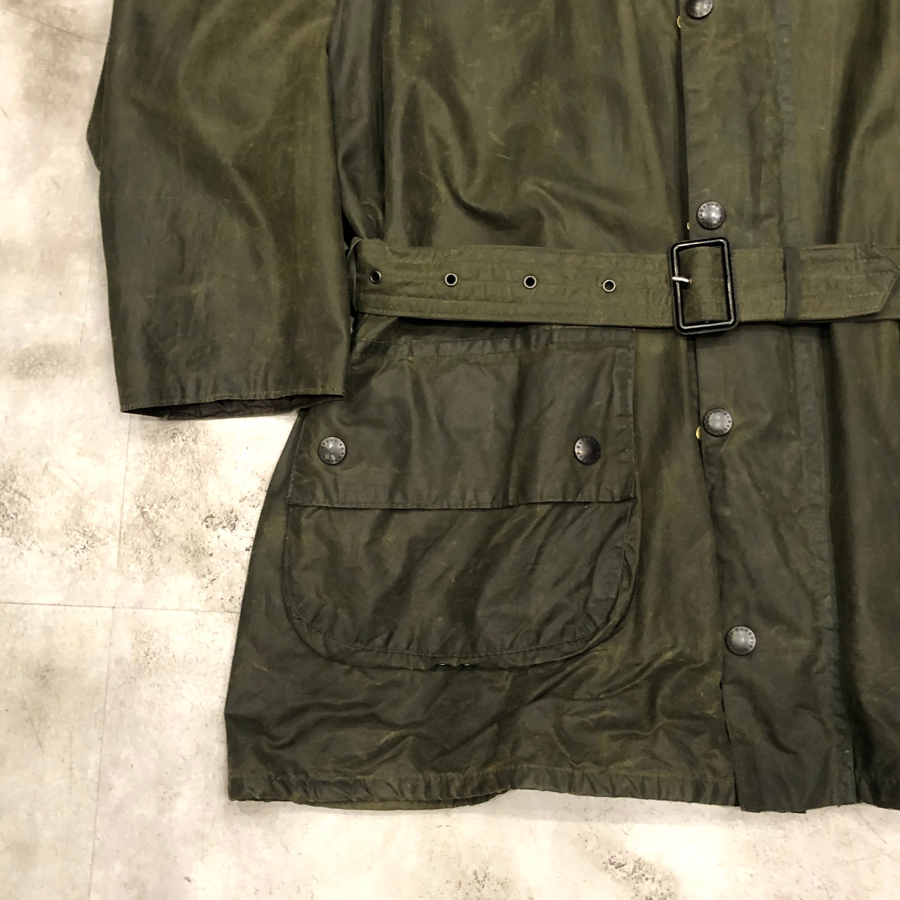 BARBOUR GAMEFAIR WITH ADD BELT 1980's size : 46 | safarionline