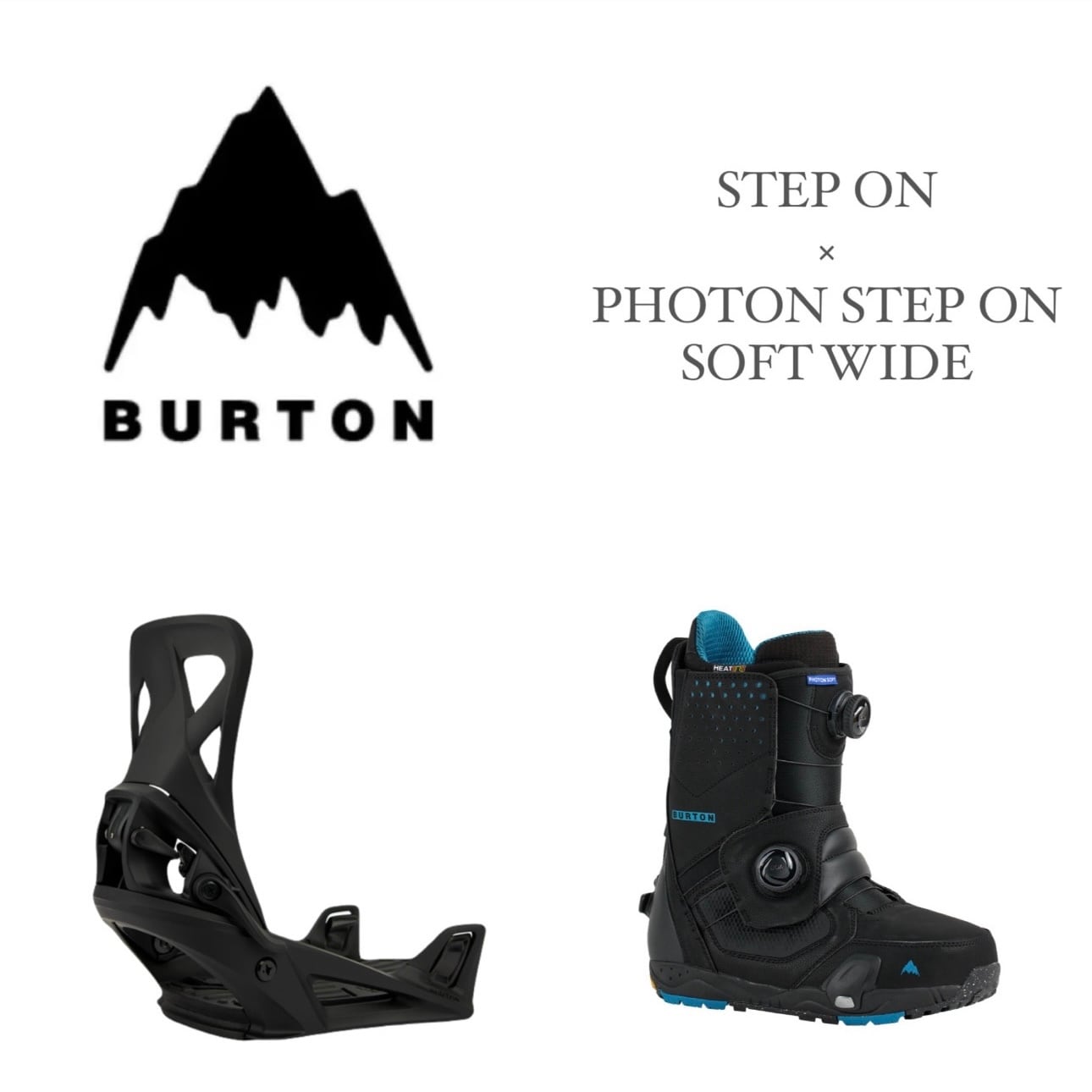 24-25モデル . BURTON .『 STEP ON × PHOTON STEP ON SOFT - WIDE 