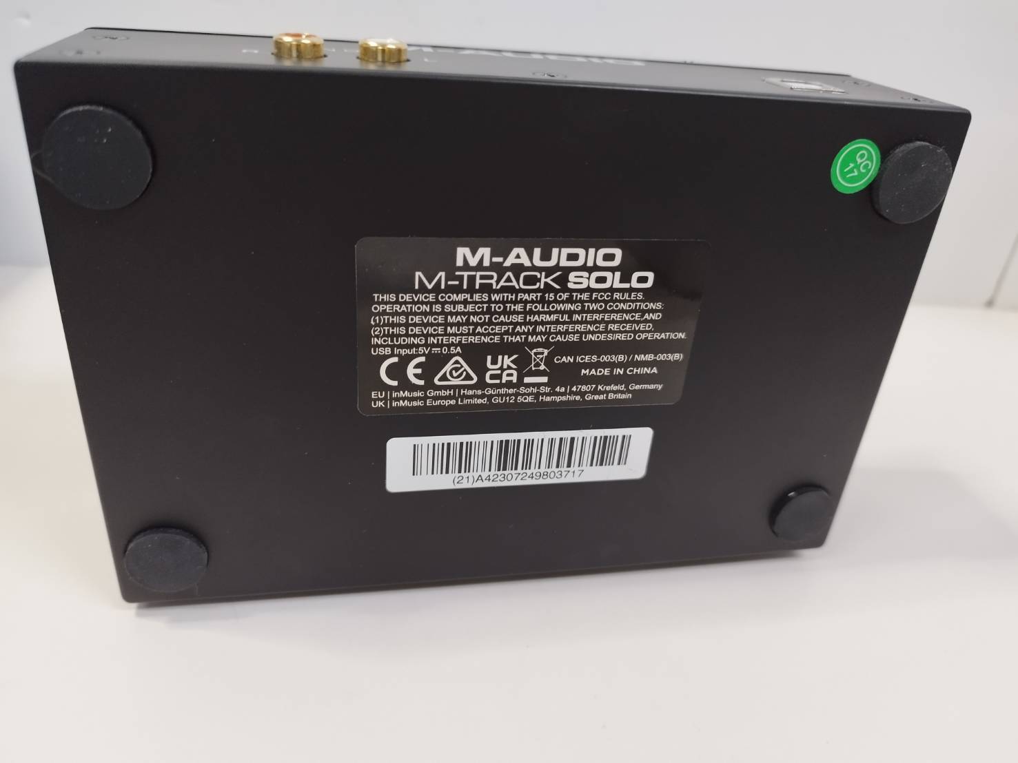 M-TRACK SOLOオーディオインターフェースTASCAMコンデンサーマイク M