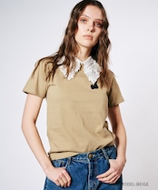 COOLAミニベアープリントコンパクトTシャツ (BEIGE) CQ-48098