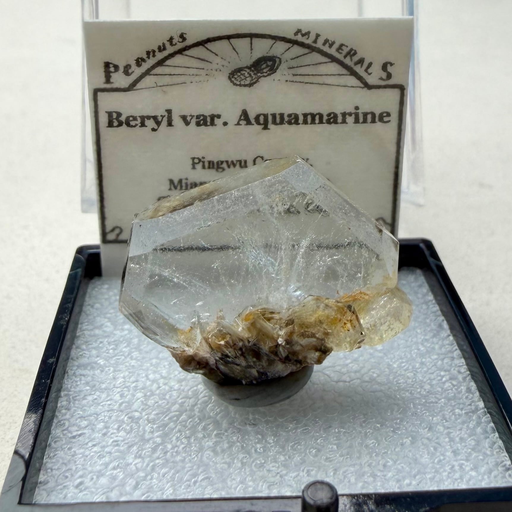 アクアマリン / マイカ【Aquamarine on Mica】中国産 | PEANUTS MINERALS
