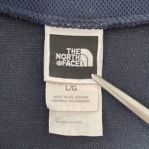 【THE NORTH FACE】ハーフジップ スウェット刺繍ロゴ ワンポイントロゴ アウトドア ノースフェイス L US古着