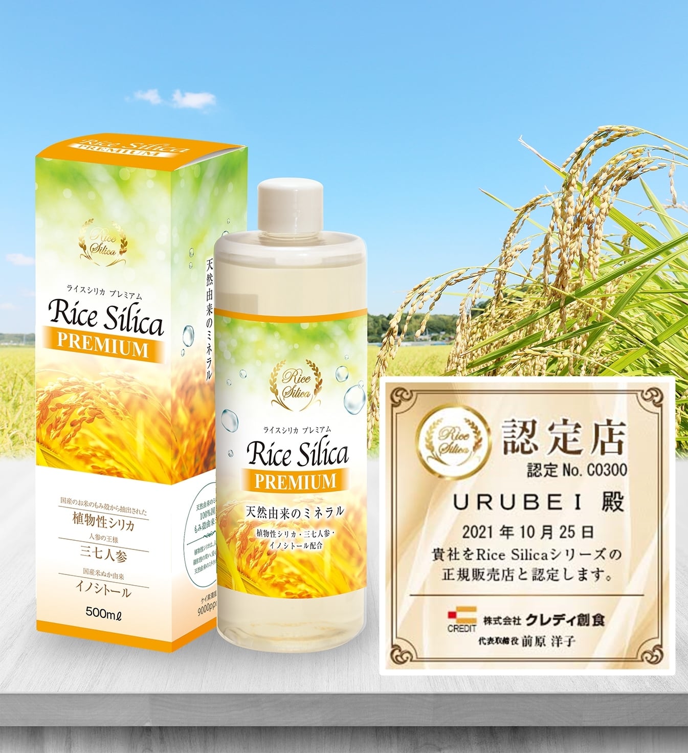 シリカ ライスシリカ プレミアム Rice Silica PREMIUM 500ml クレディ ...