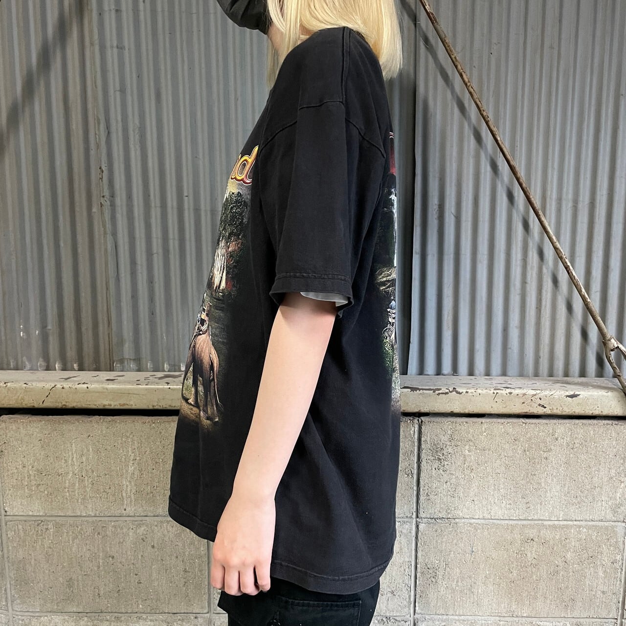 Thailand タイ スーベニア プリントTシャツ メンズL 古着 両面