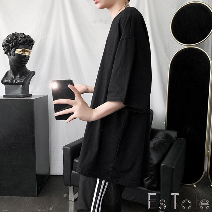 お支払い確認後20日以内発送】 EsTole モノクロビッグT Tシャツ 半袖