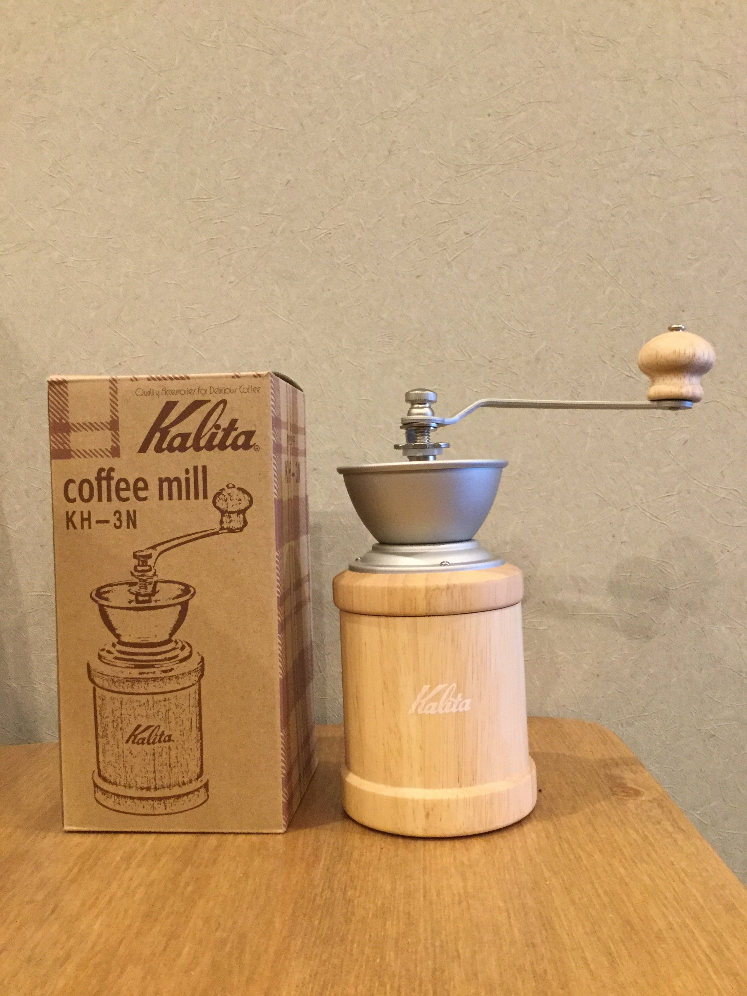 kalita コーヒーミルKH -3 ナチュラル | マホロバ珈琲堂 -WEBSHOP-