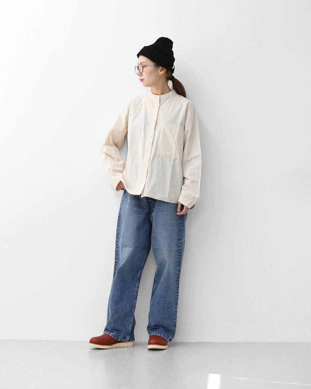 MidiUmi [ミディウミ] big pocket shirt [4-730034] ビッグポケット