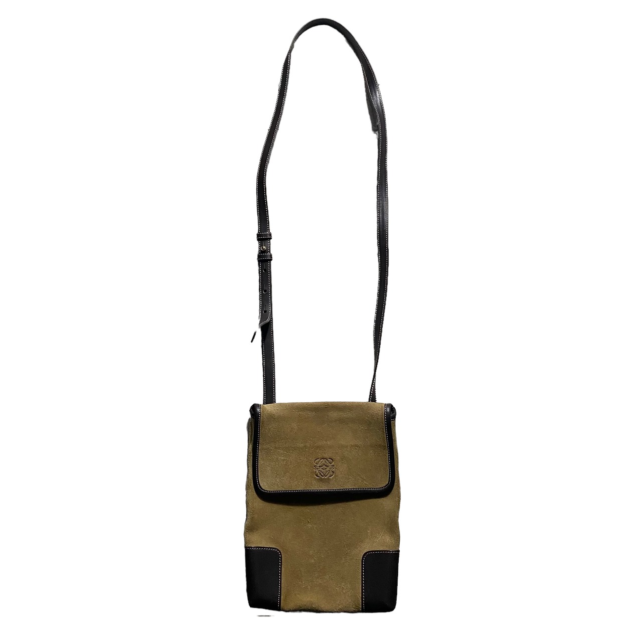 vintage LOEWE suede mini shoulder bag “AMAZONA”