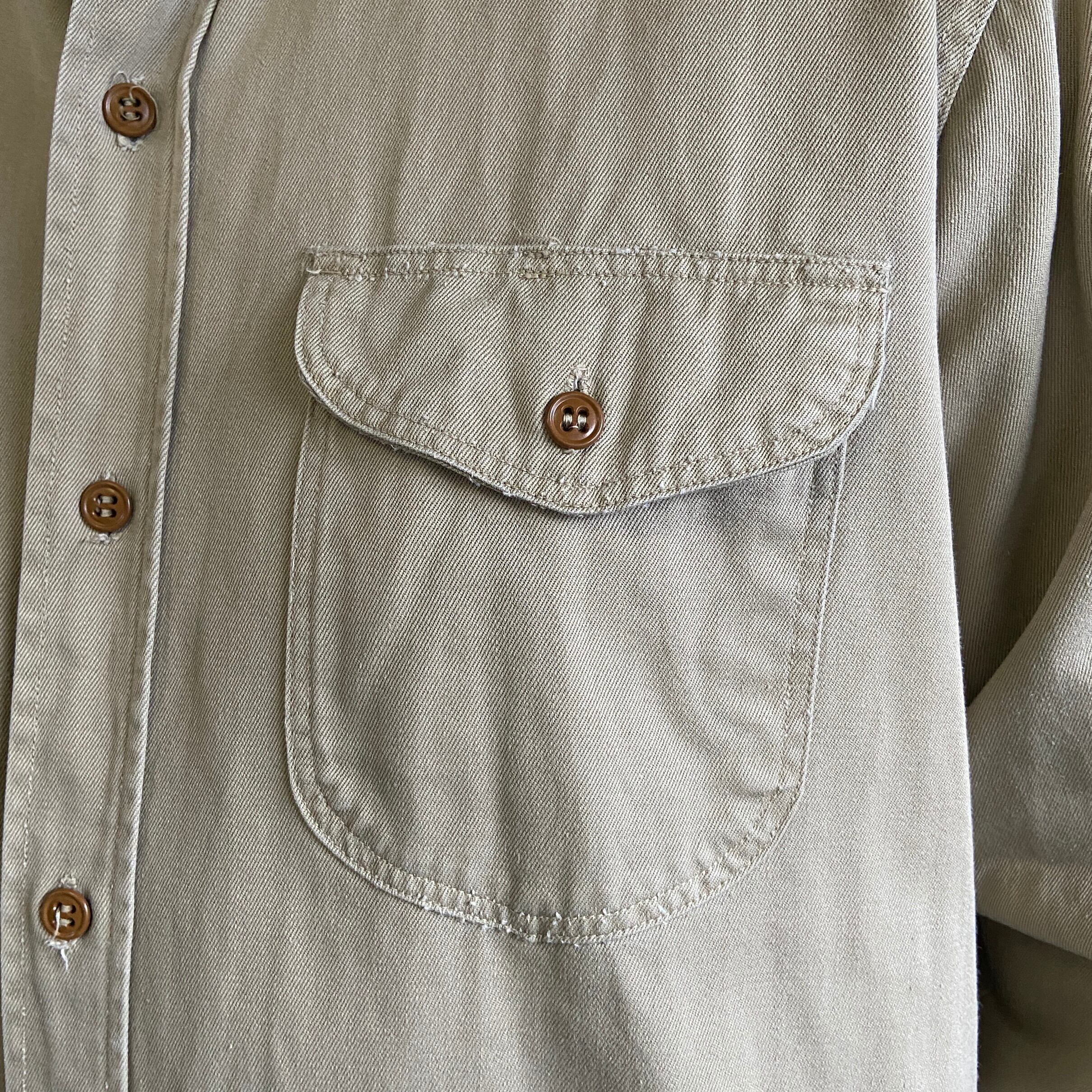 USA製 60年代 Lee リー ”CHETOPA TWILL” ワークシャツ メンズL相当