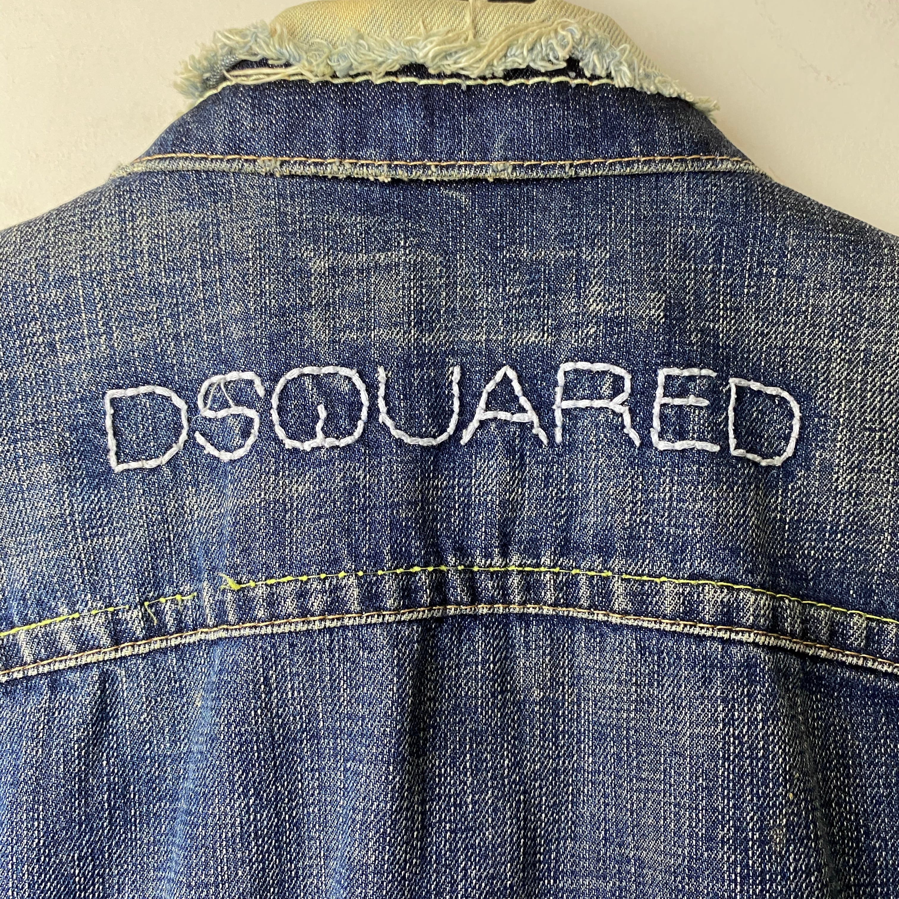 2005's DSQUARED2 crushed denim jacket | NOIR ONLINE
