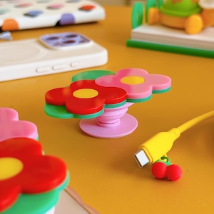 smart phone grip 【 twin flower collection 】" normal grip "