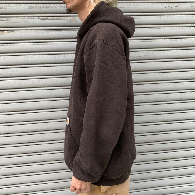 carhartt カーハート　スウェットパーカー　フーディ　ブラウン　L