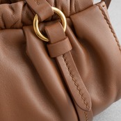 ミュウミュウ ジョワ ミニ ショルダーバッグ ブラウン レザー