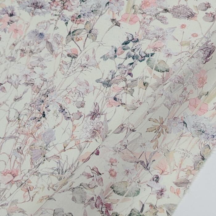 リバティ・ファブリックス タナローン Wild Flowers ワイルド・フラワーズ パウダーカラー 約108×50cm