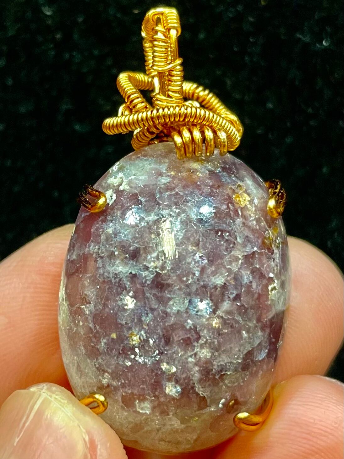 14) 採掘初期「ユーフォラライト44」PT(カボション)