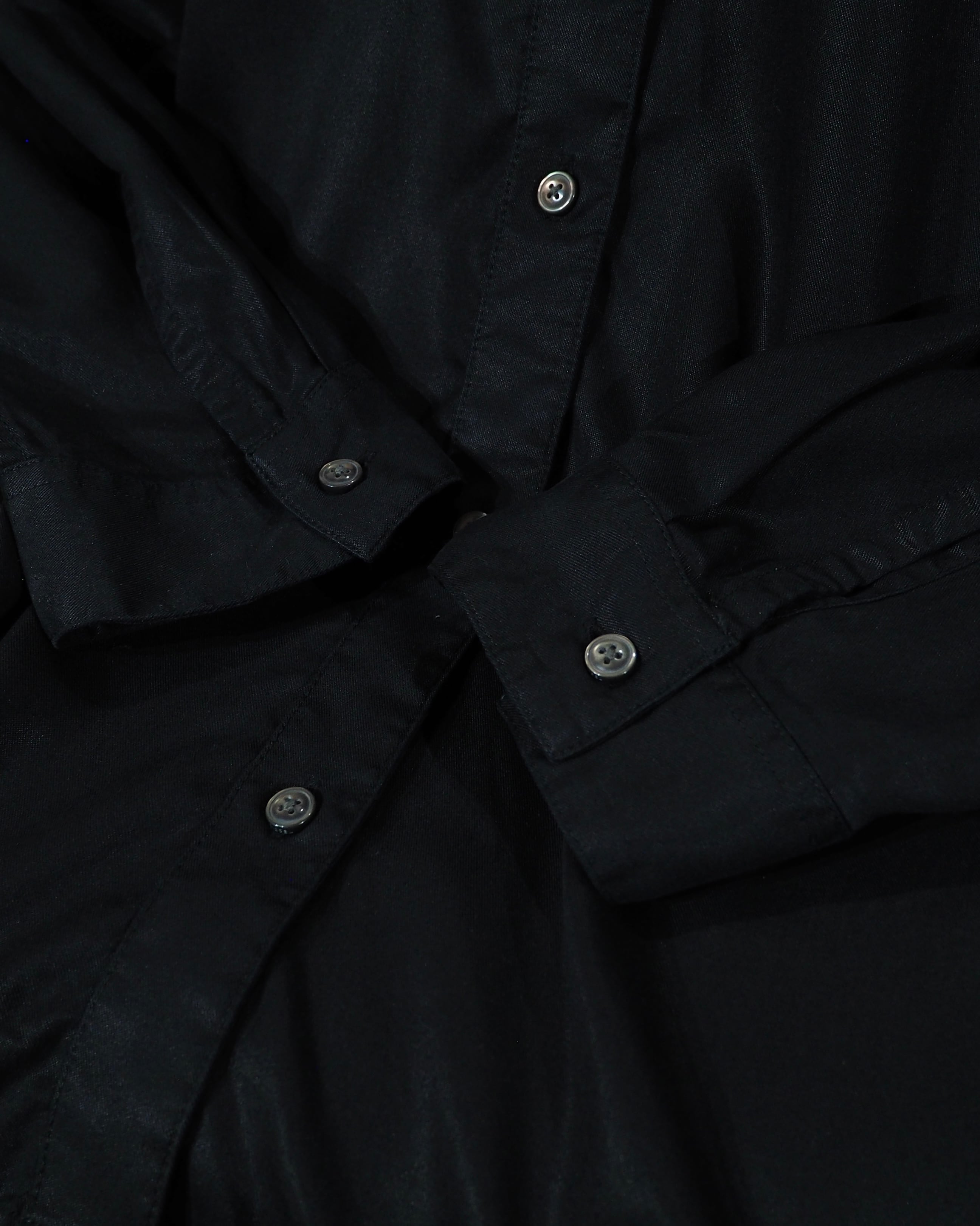 " DIESEL " D ‐ Logo Embroidery Black Drape Over Silhouette Shirt