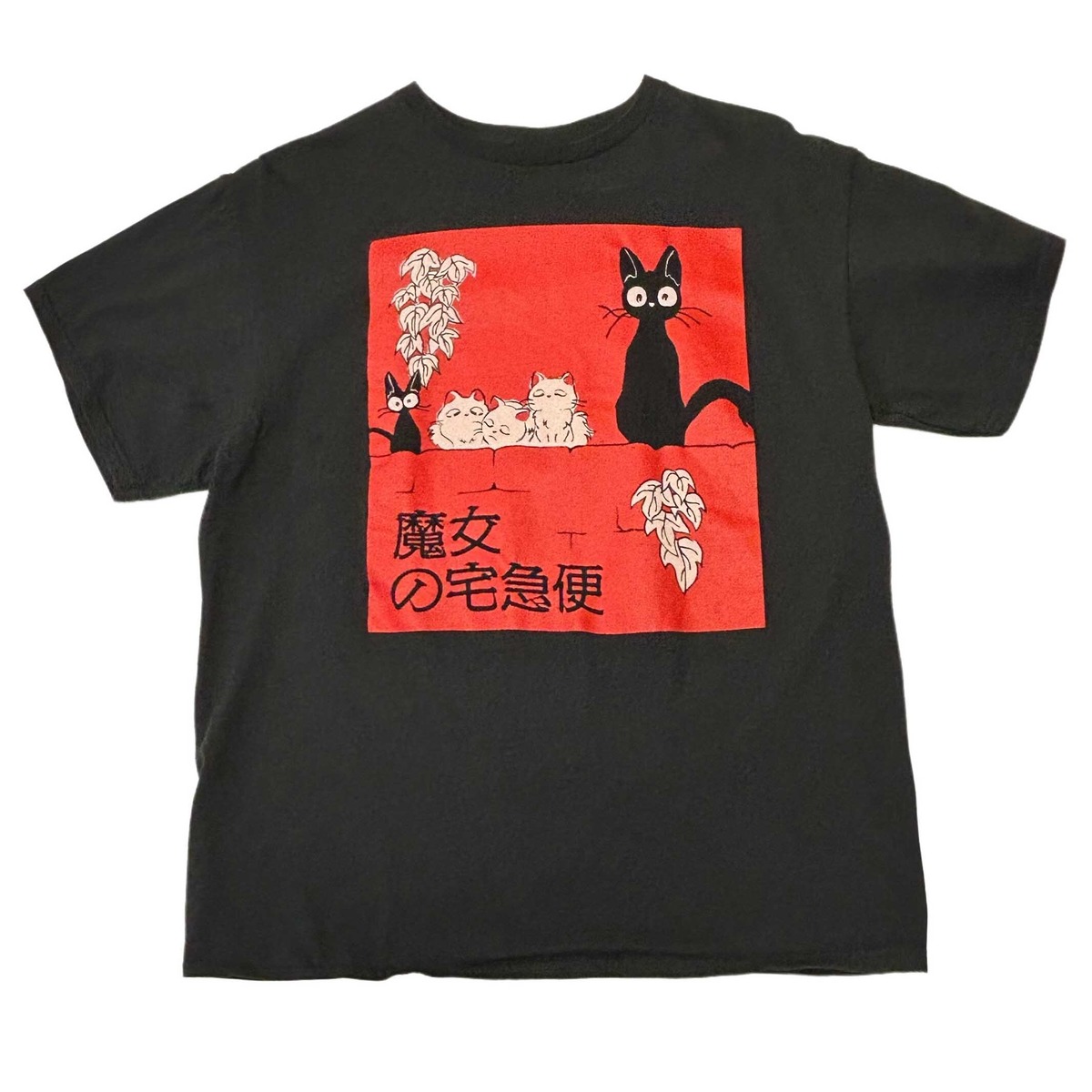 魔女の宅急便 ジジ＆リリー Tシャツ【L】スタジオジブリ アメリカ企画 