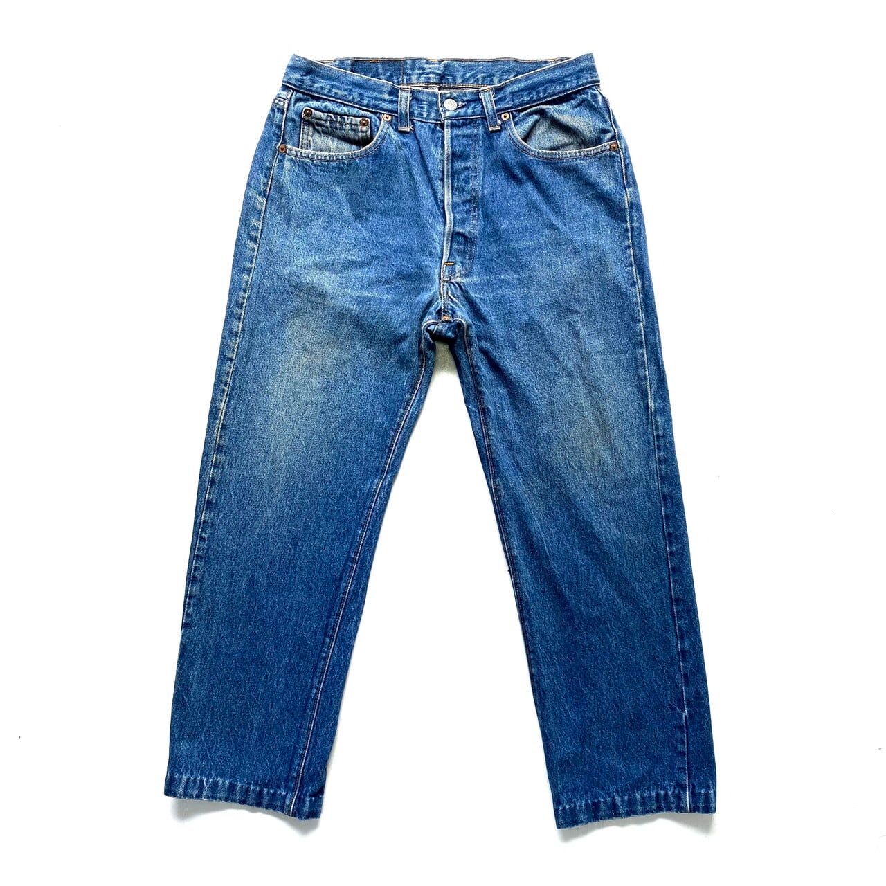 80年代 USA製 Levi's リーバイス 501 ストレート デニムパンツ ジーンズ W34 L30 メンズ 古着 80s ビンテージ  ヴィンテージ 濃色 内股シングル【デニムパンツ】【AL2109】 | cave 古着屋【公式】古着通販サイト