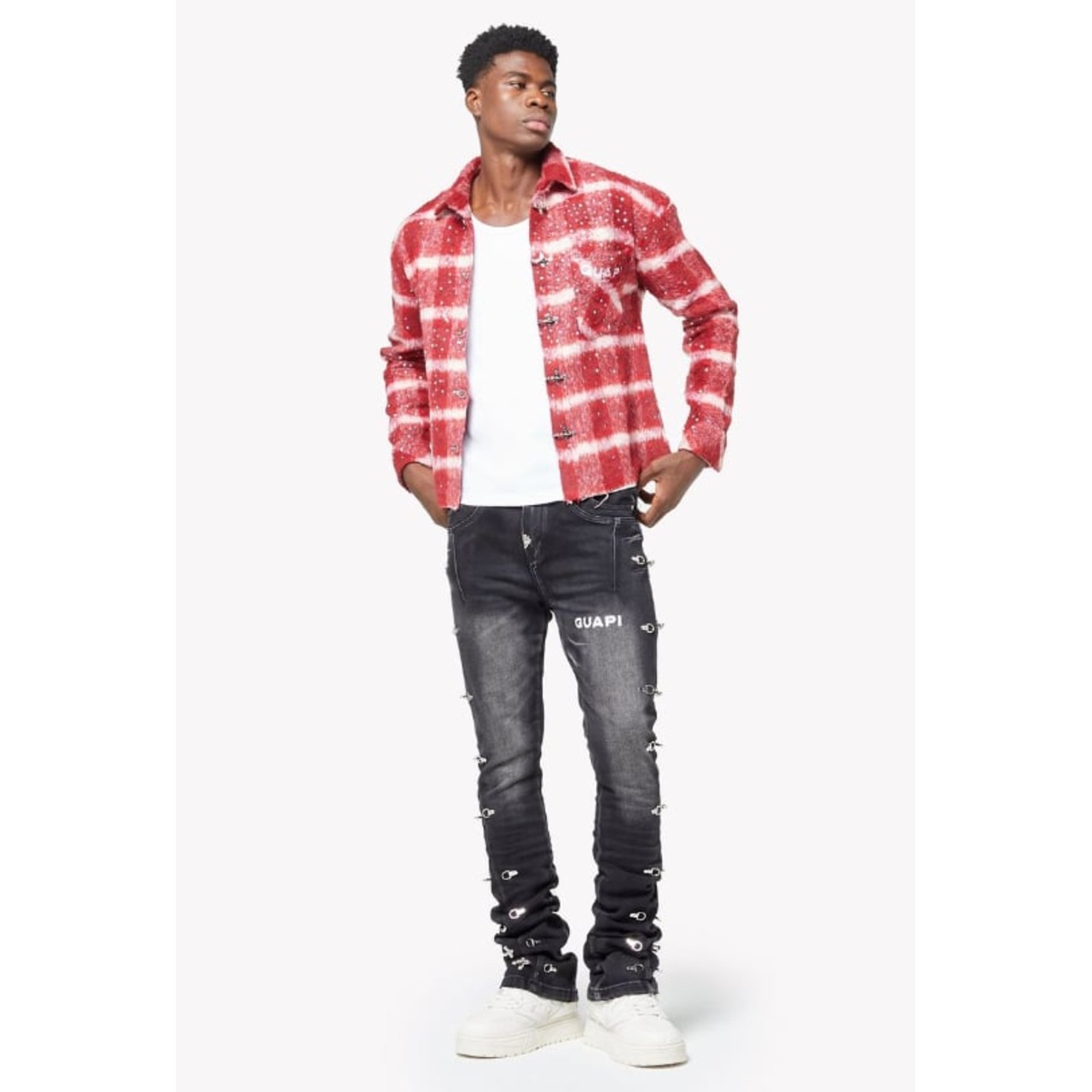 GUAPI / obsidian black lockdown denim