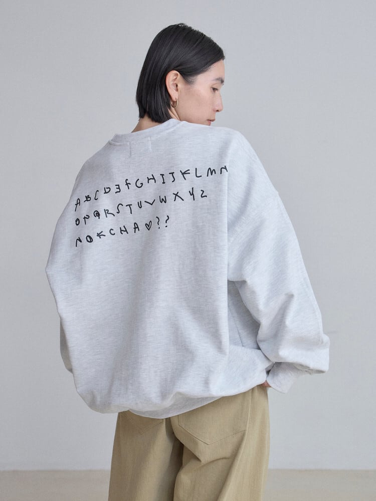 NOKCHA × MOMO 】alphabet sweat pullover(unisex) | valance 福井
