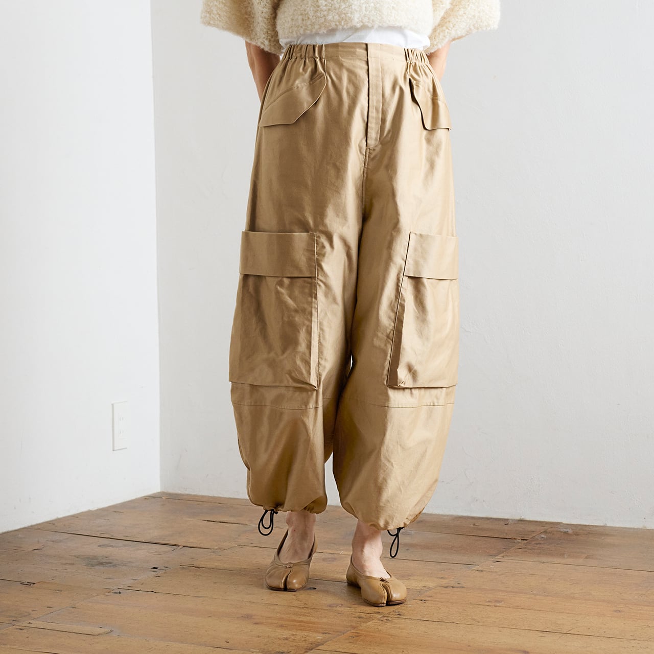 【土日セール】TENNE HANDCRAFTED MODERNシャーリングパンツ TENNE HANDCRAFTED MODERN テンハンドクラフテッドモダン