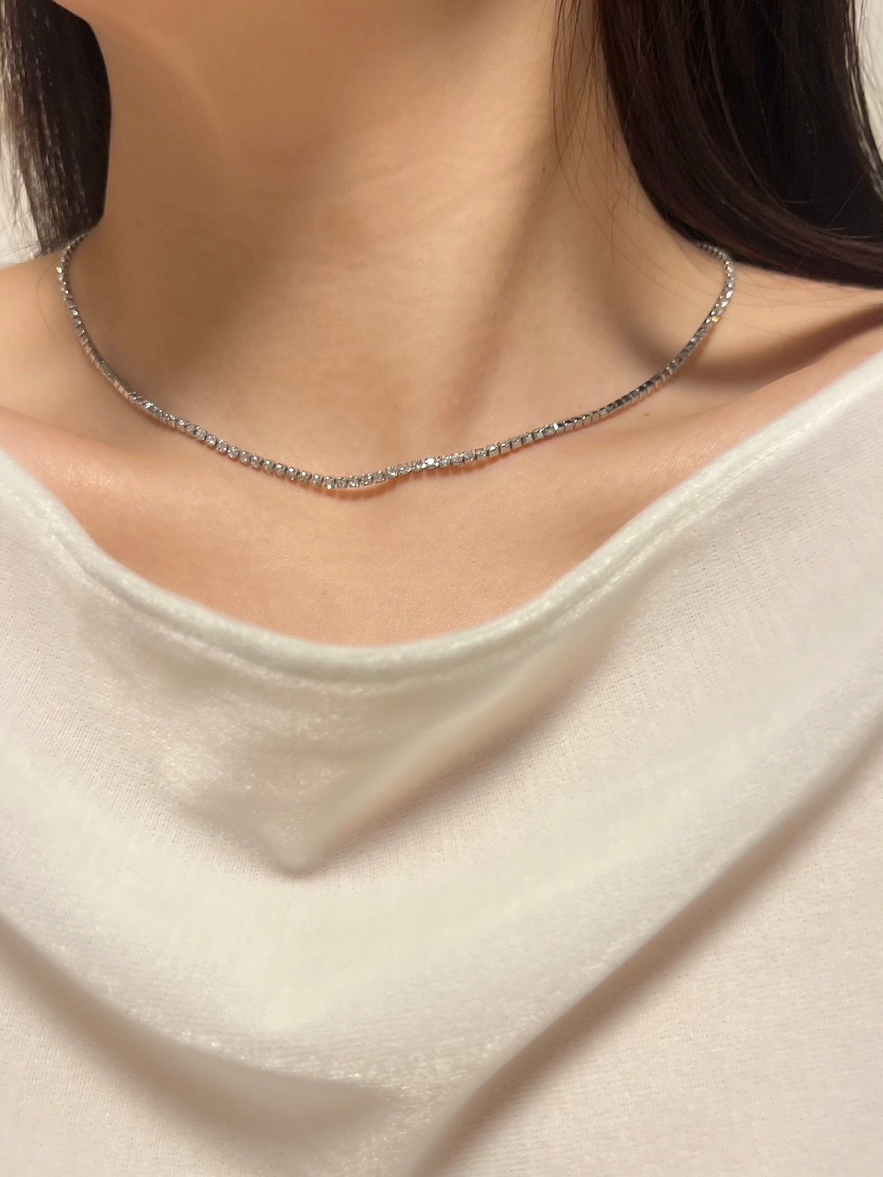 Tennis necklace